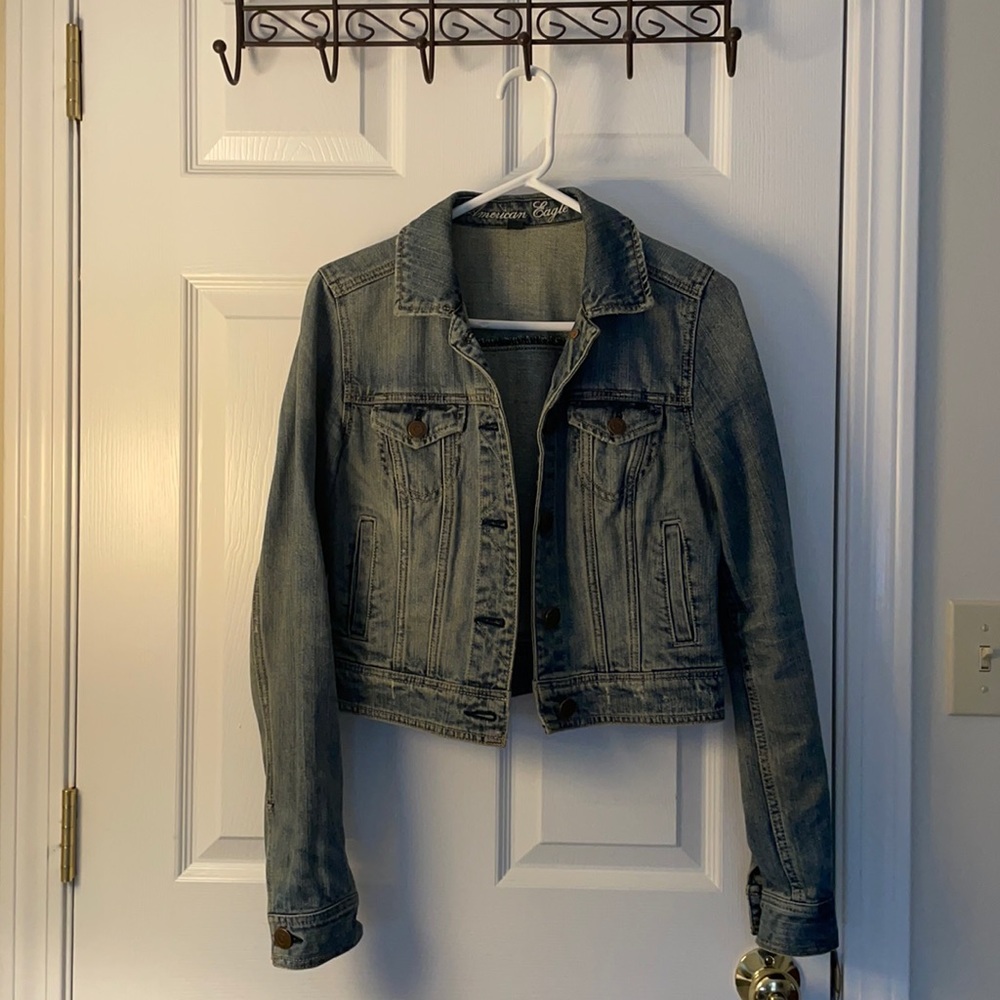 American Eagle Fitted Denim Jacket, Size S